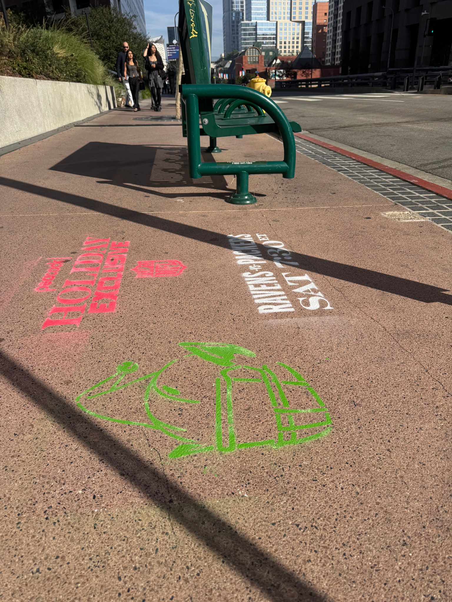 Stencil 2.2 Grand Ave Broad Museum Area